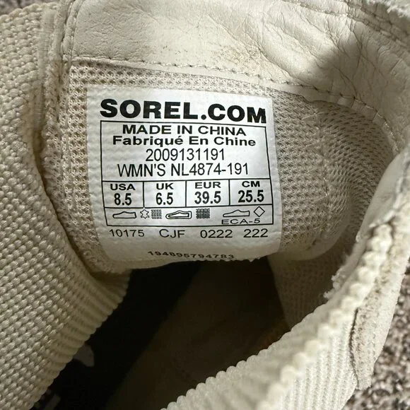 Sorel Hi-Line Heel Chelsea Boot Chalk, Ceramic Women 8.5 - Picture 12 of 12